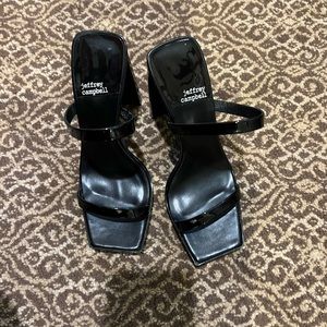 Jeffrey Campbell black platform heels size 7 women